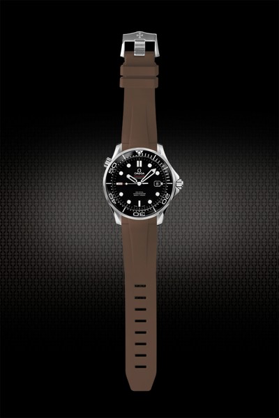 维瑞亚橡胶表带适用于海马潜水300m 42mm（日历窗在3点位）