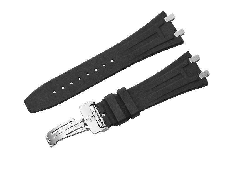 【升级版H外观设计】- 维瑞亚橡胶表带适用于AP爱彼皇家橡树41mm三针钢带款