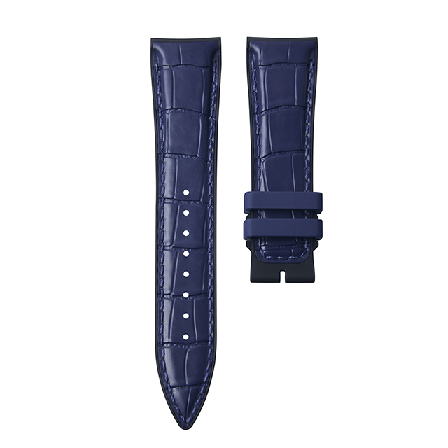 【仿鳄鱼皮纹】维瑞亚VAGENARI橡胶表带适用于积家大师39mm