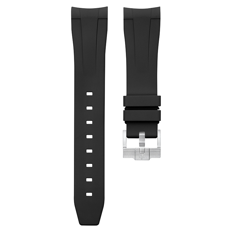 维瑞亚橡胶表带适用于劳力士潜航者 41mm 126610.126613.124060 针扣款