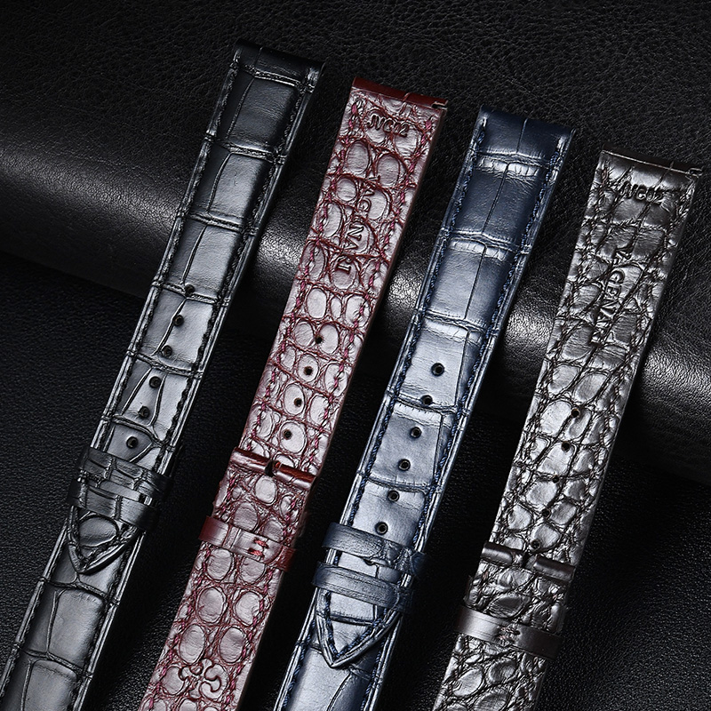 维瑞亚鳄鱼皮表带适用于江诗丹顿传承系列85180 40mm